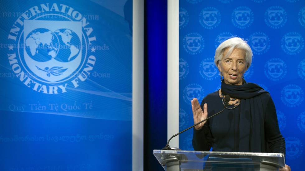 Christine Lagarde en Washington después de que el FMI reafirmara su confianza en ella.rn 