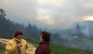 Incencio de La Veguina, Tapia de Casariego